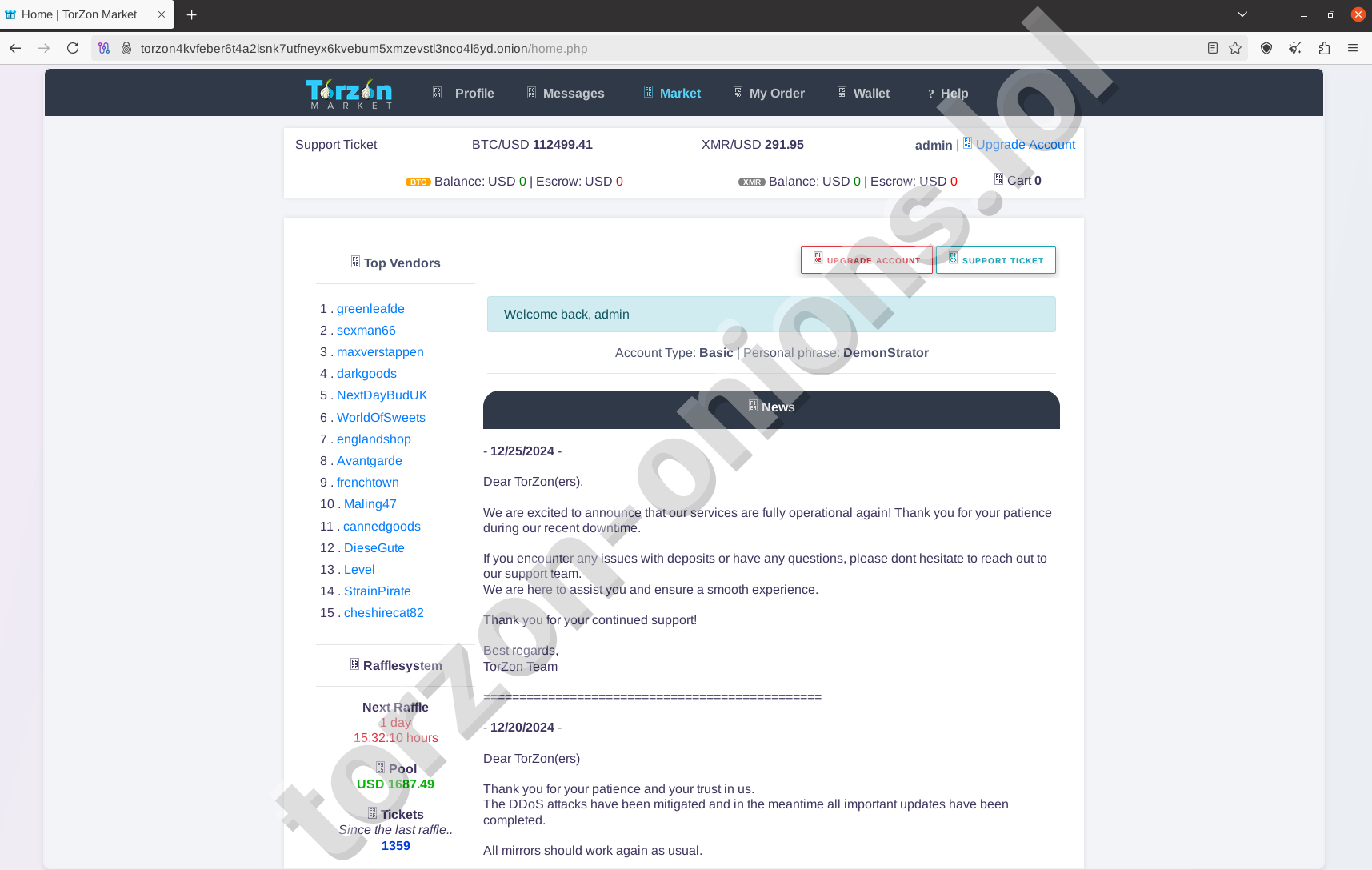 Torzon Darknet Market Homepage - Torzon Marketplace 2026